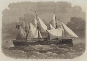 De ijzerbeklede Franse fregat La Gloire